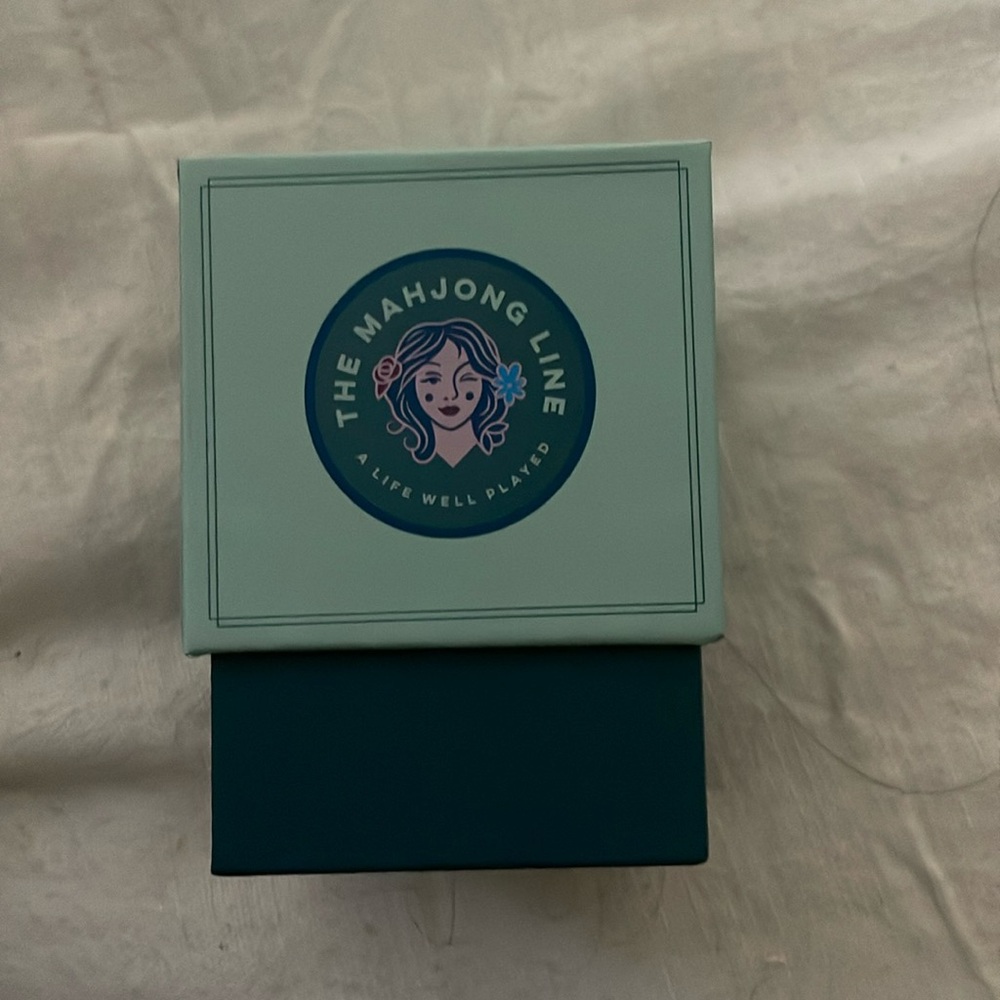 The Mahjong Line Card Game - Teal and Blue